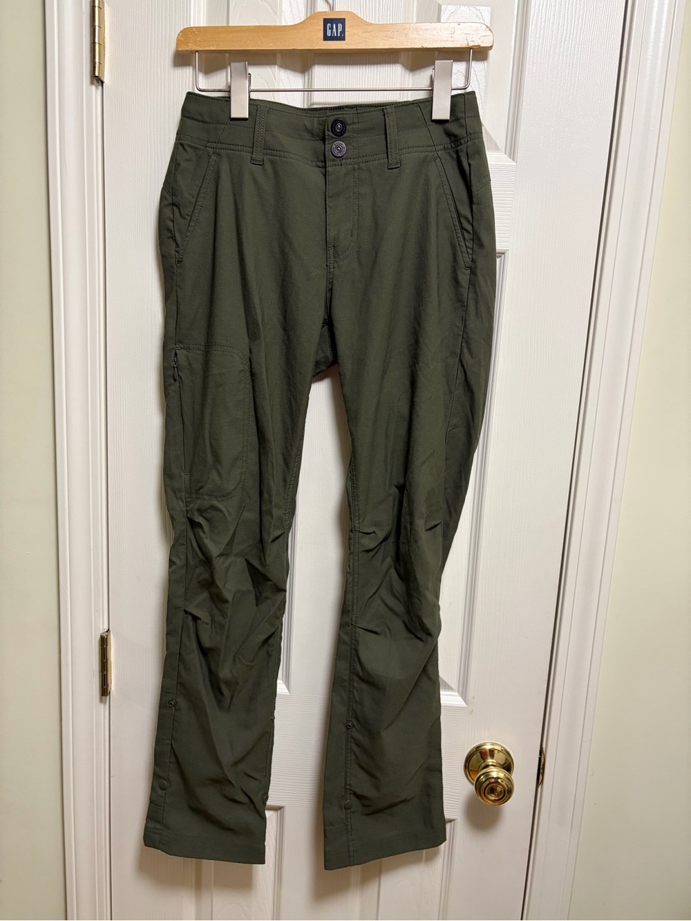 Prana olive green Convertible roll tab hiking pants 4